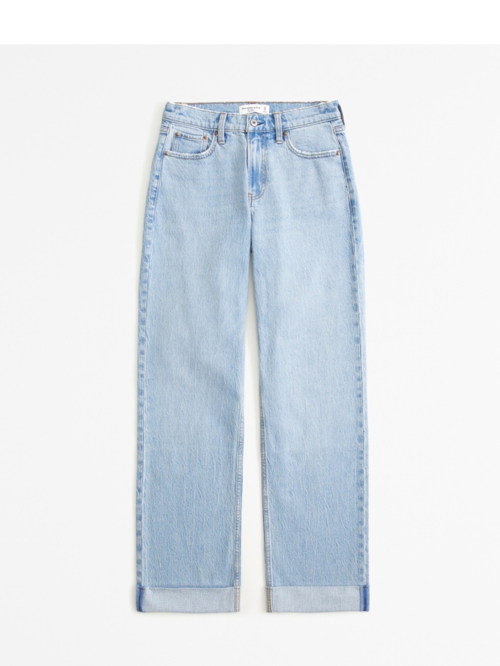 Abercrombie & Fitch light Wash low rise baggy fit jean